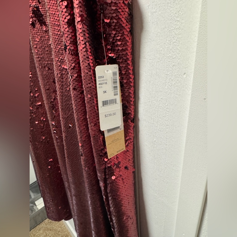 NWT RACHEL ROY Sequin V-Neck Dress - Picture 2 of 4
